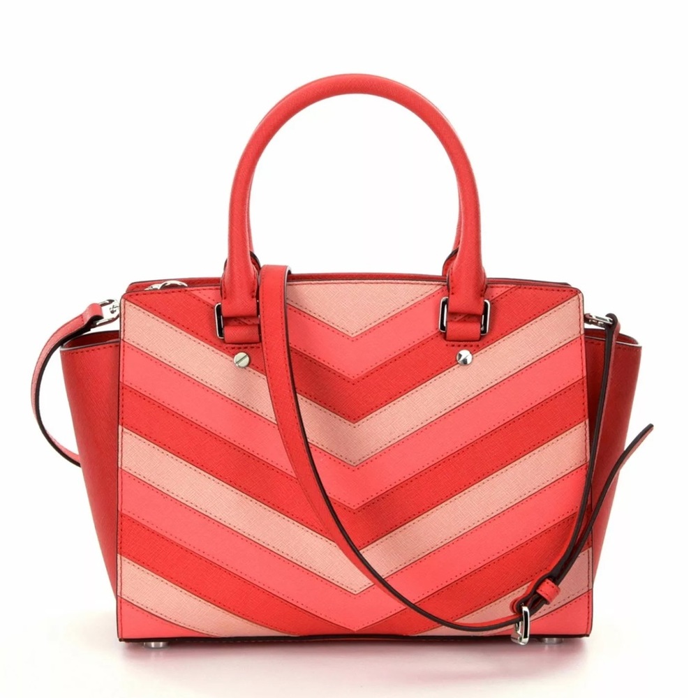 Michael Kors Chevron Satchel NWT - Picture 3 of 5